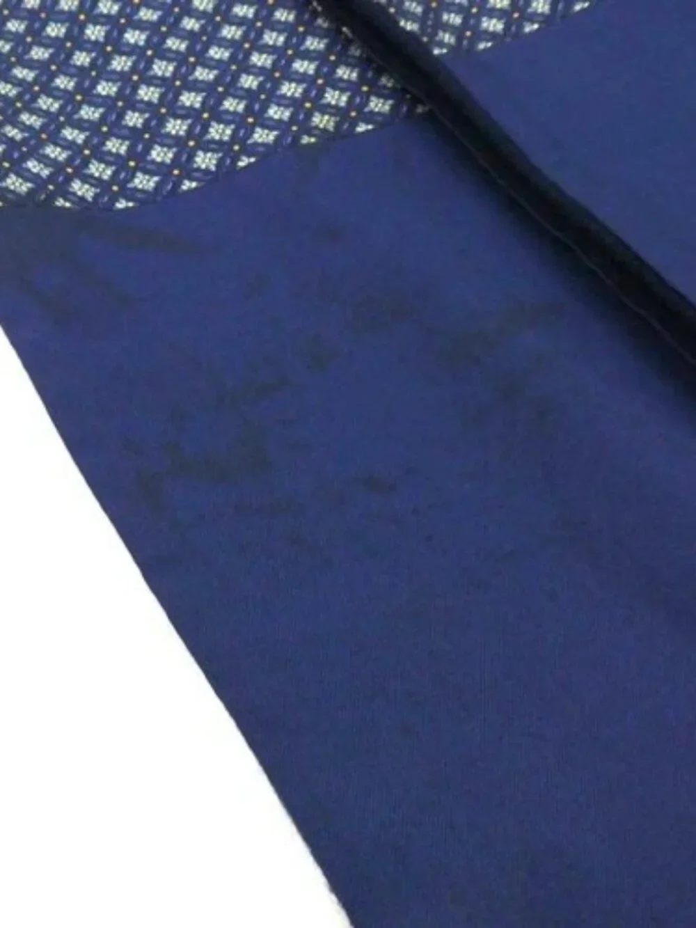 Auth HERMES Shawl Stole Scarf Navy/Multicolor Silk/Angola - e60719a - Picture 6 of 8